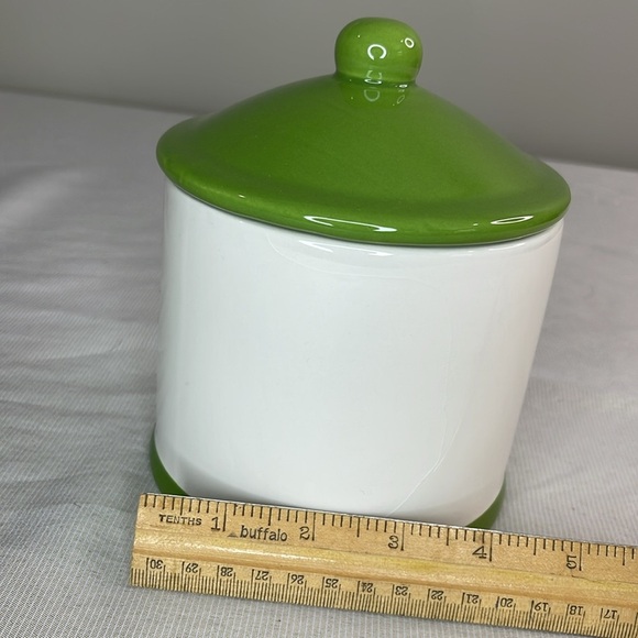 Home For The Holidays Red Cardinal Canister With Lid White Green Christmas Candy - Picture 9 of 9